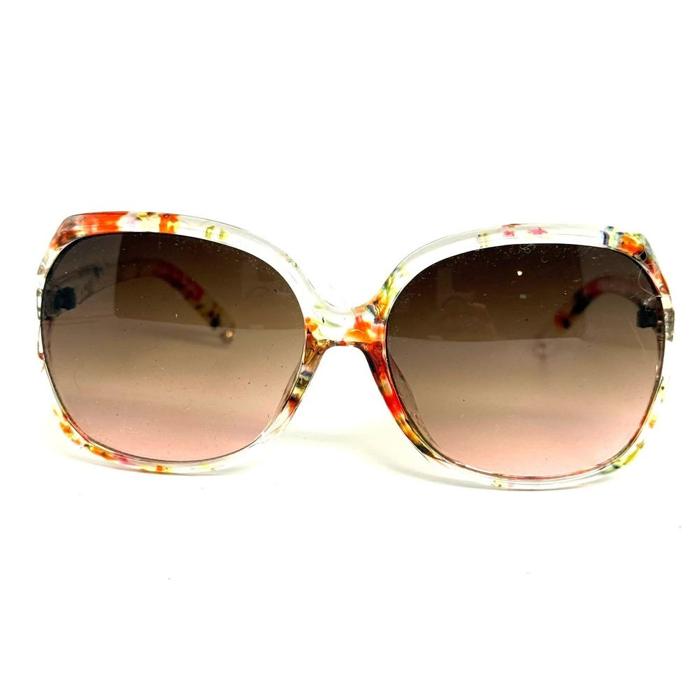 Nine West Floral Clear‎ Square Sunglasses Gradient Brown NW0922 10258898 KHL